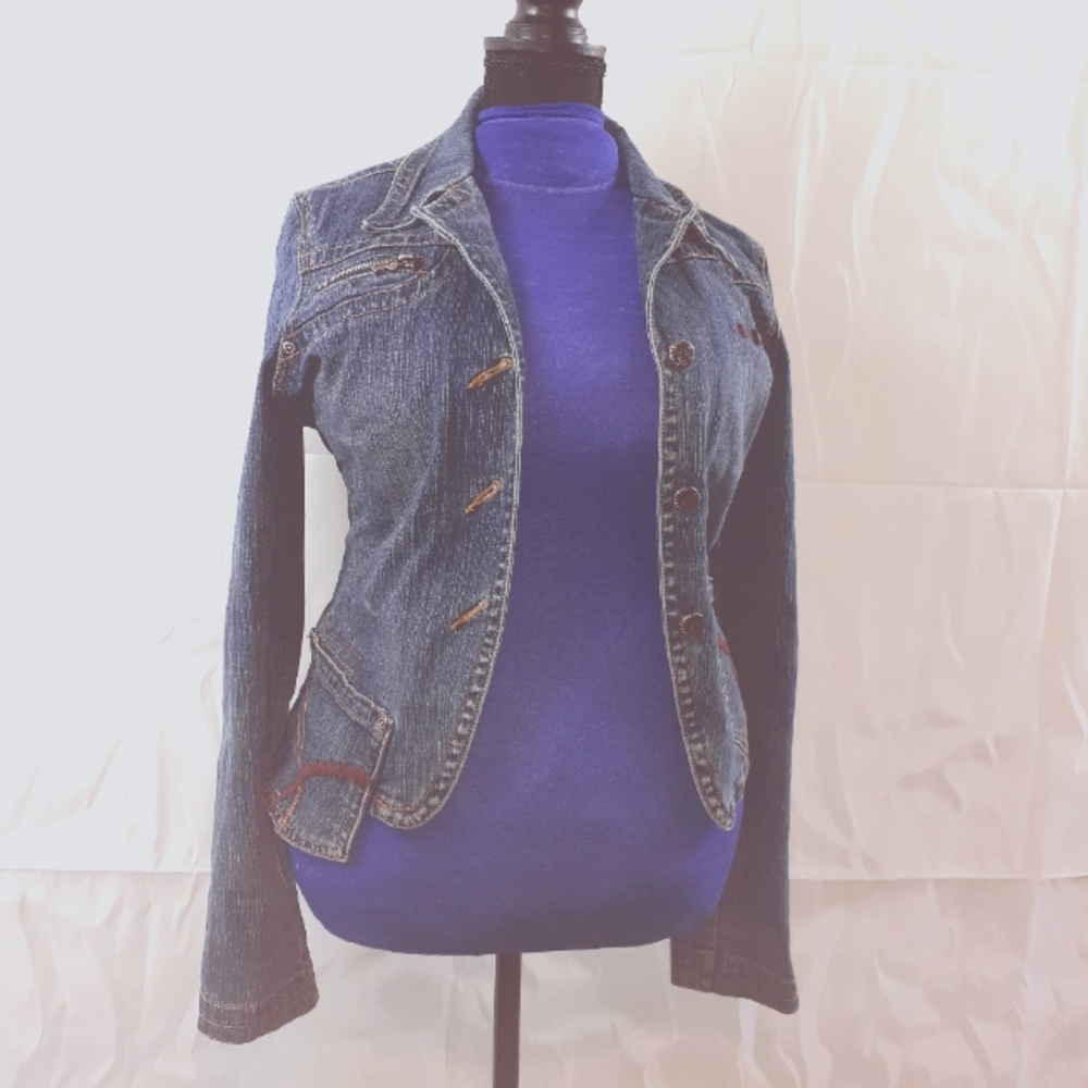 Authentic Rocawear Denim Jacket Size Large